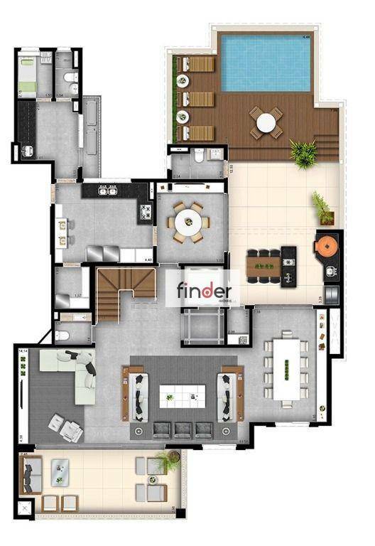 Apartamento à venda com 3 quartos, 267m² - Foto 78