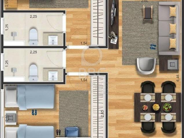 Apartamento à venda com 1 quarto, 46m² - Foto 4