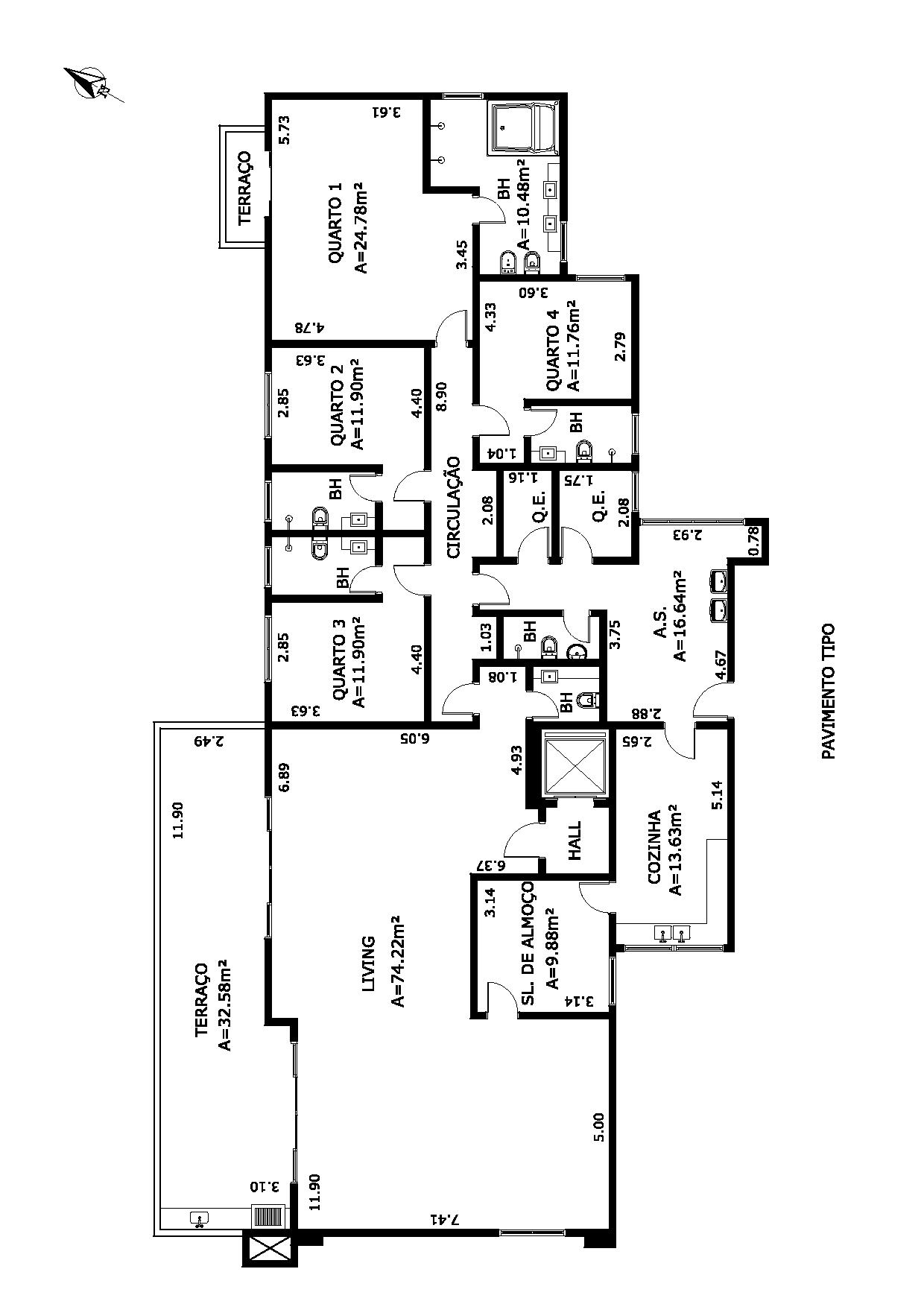 Apartamento à venda com 4 quartos, 290m² - Foto 12