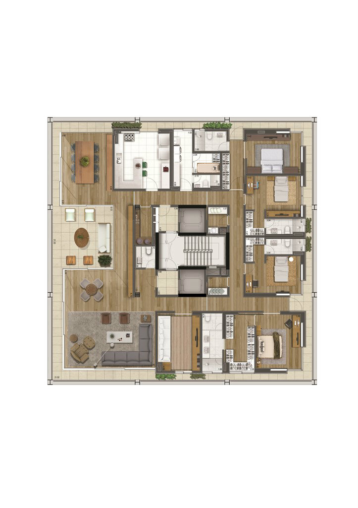 Apartamento à venda com 4 quartos, 430m² - Foto 4