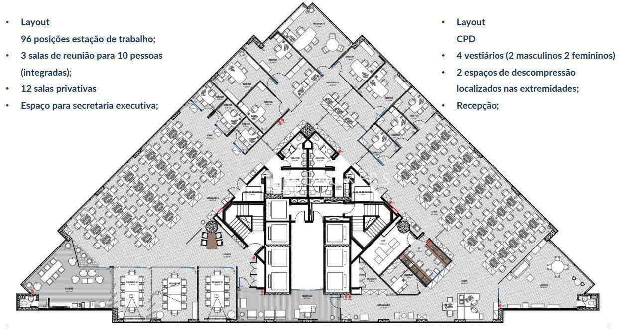 Conjunto Comercial-Sala para alugar, 829m² - Foto 6