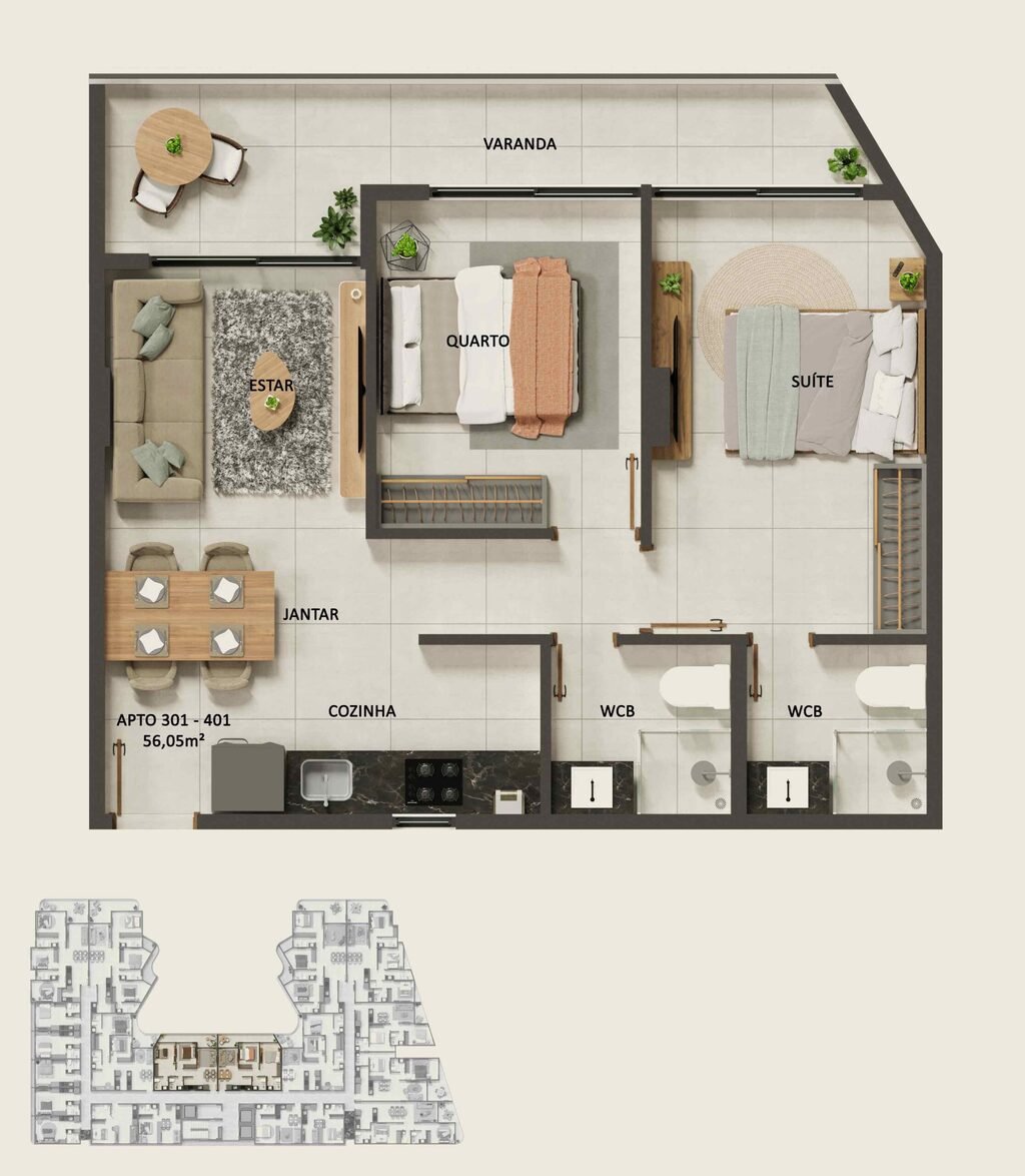 Apartamento à venda com 1 quarto, 22m² - Foto 49