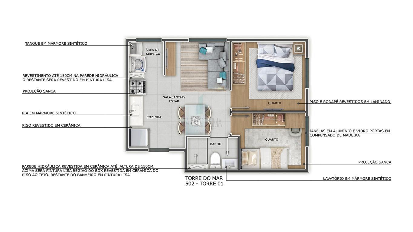 Apartamento à venda com 2 quartos, 43m² - Foto 18