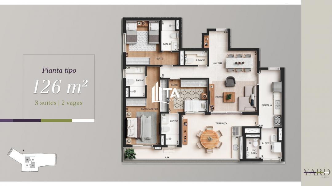 Apartamento à venda com 3 quartos, 126m² - Foto 20