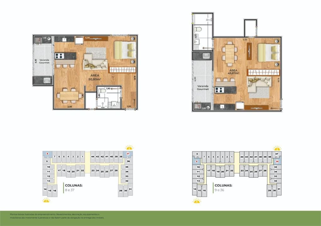 Flat/Apart Hotel à venda com 1 quarto, 46m² - Foto 7