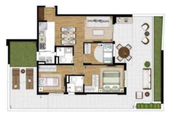 Apartamento à venda com 3 quartos, 131m² - Foto 2