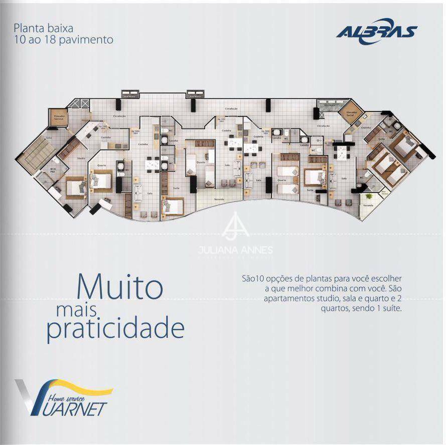 Apartamento à venda com 1 quarto, 49m² - Foto 8