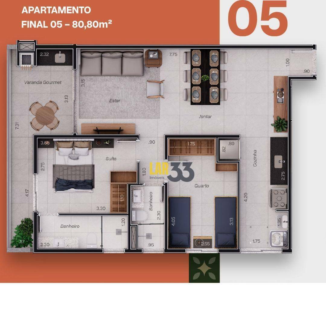 Apartamento à venda com 2 quartos, 72m² - Foto 13