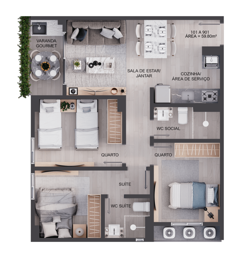 Apartamento à venda com 2 quartos, 5877m² - Foto 35