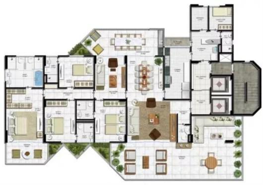 Apartamento à venda com 4 quartos, 280m² - Foto 2