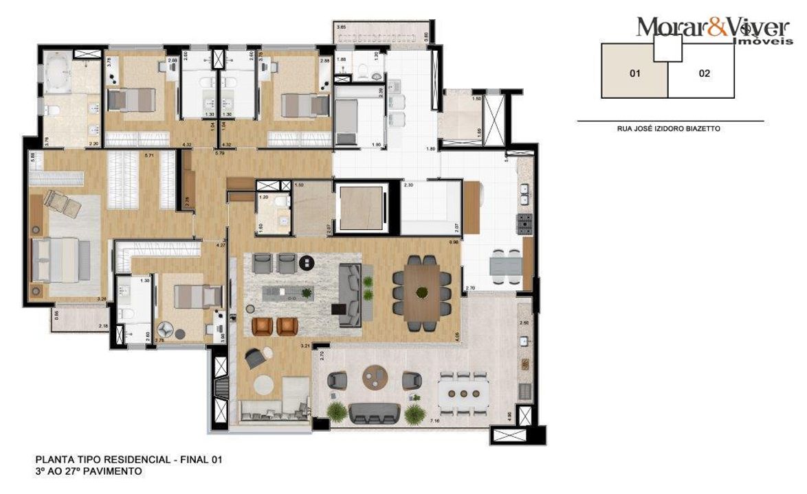 Apartamento à venda com 4 quartos, 260m² - Foto 44