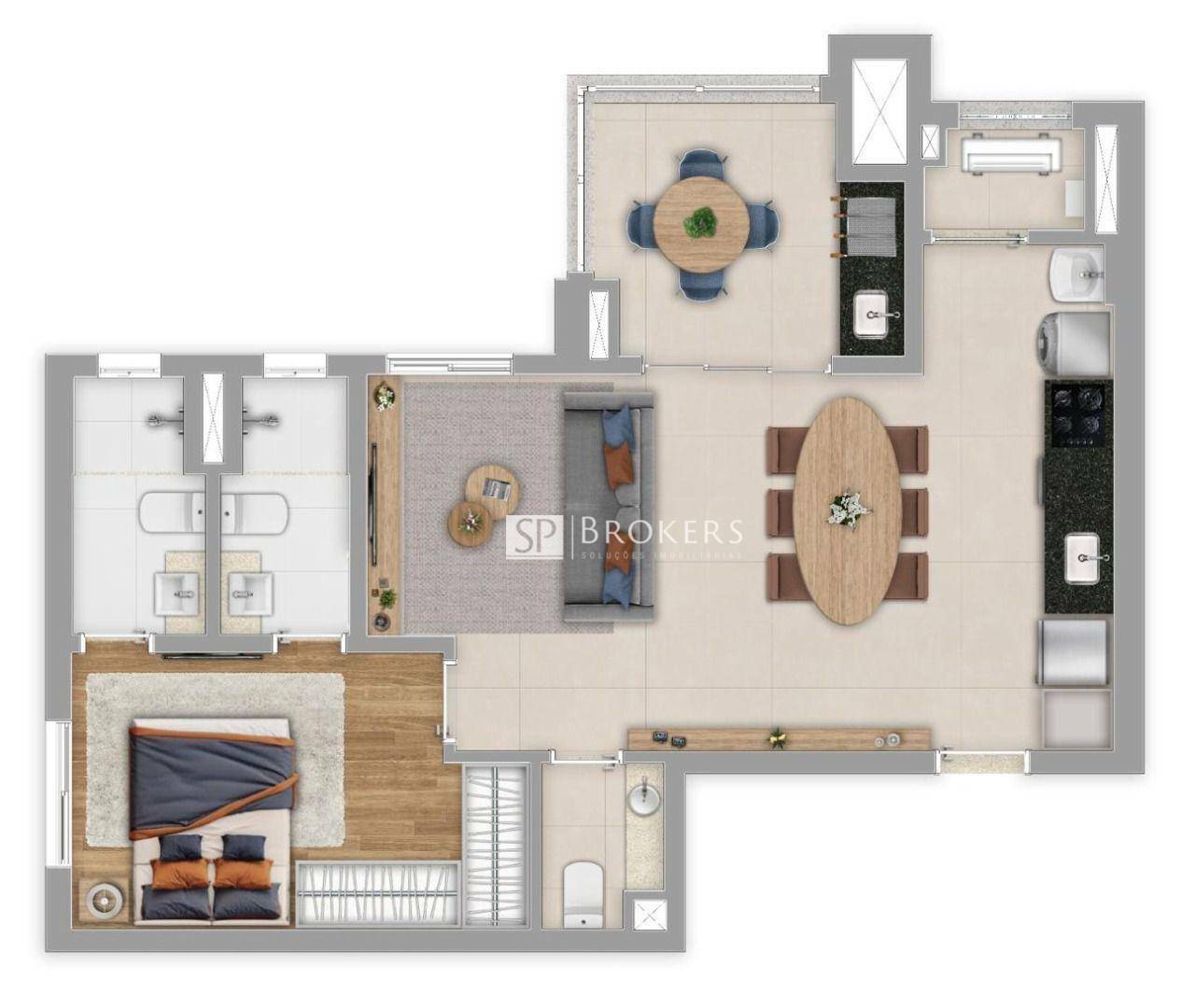 Apartamento à venda com 2 quartos, 67m² - Foto 21