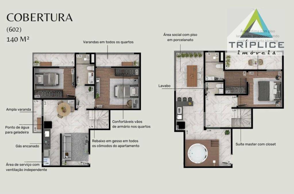 Cobertura, 3 quartos, 150 m² - Foto 22