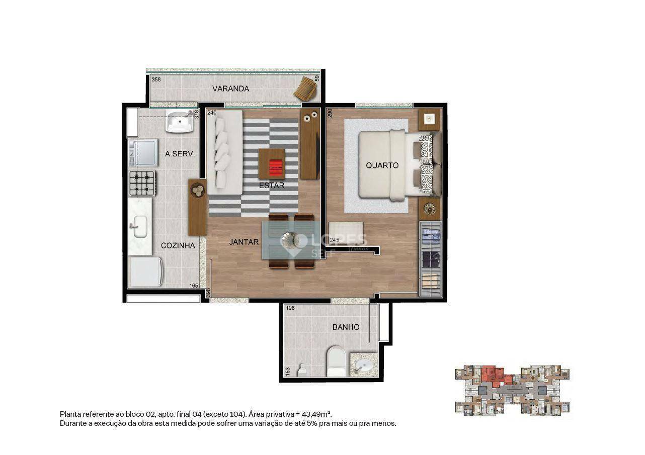 Apartamento à venda com 3 quartos, 55m² - Foto 24