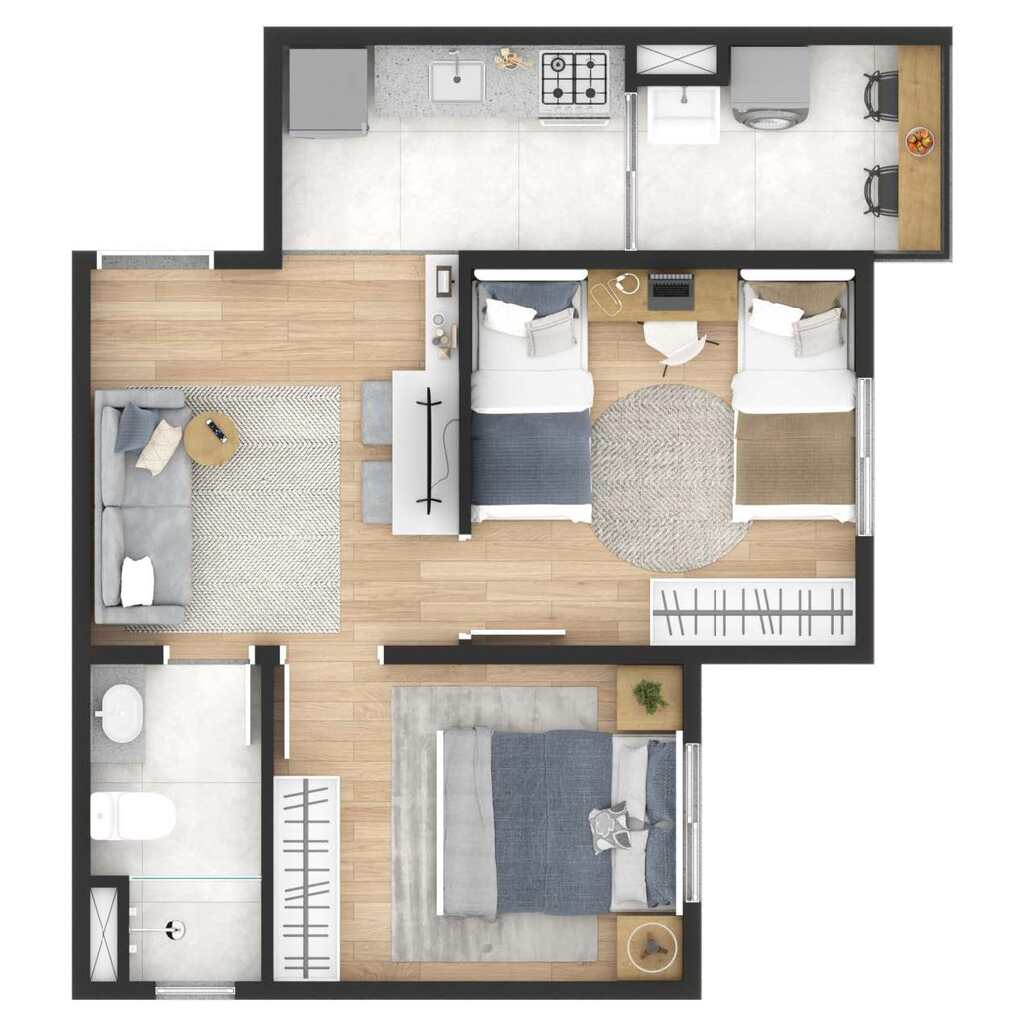 Apartamento à venda com 2 quartos, 5321m² - Foto 20