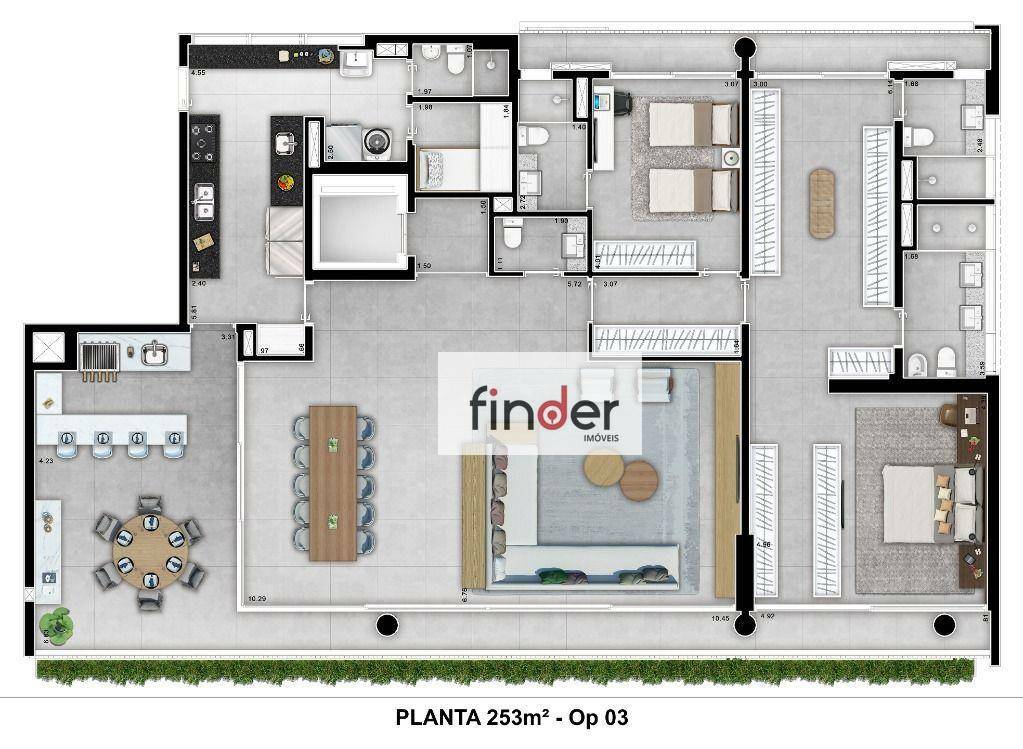 Apartamento à venda com 3 quartos, 252m² - Foto 72