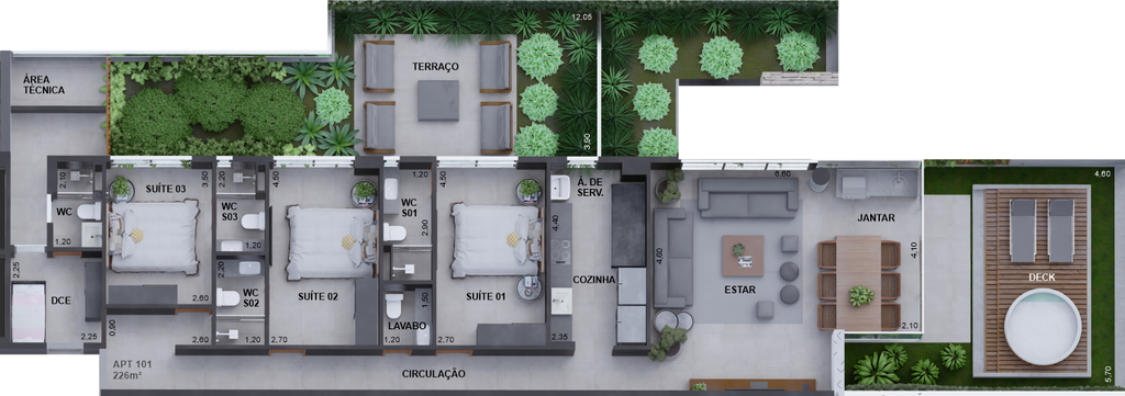 Apartamento à venda com 3 quartos, 2266m² - Foto 38