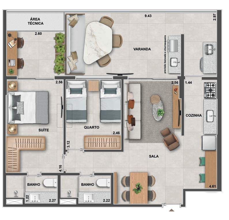 Cobertura à venda com 3 quartos, 200m² - Foto 42