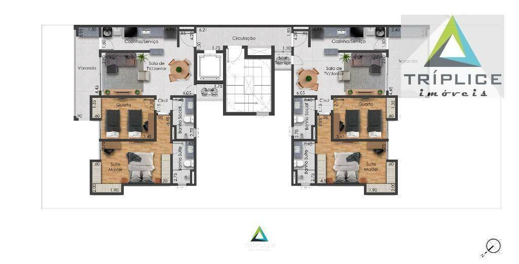 Apartamento à venda com 2 quartos, 84m² - Foto 3