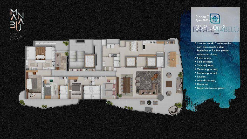 Apartamento à venda com 4 quartos, 355m² - Foto 23