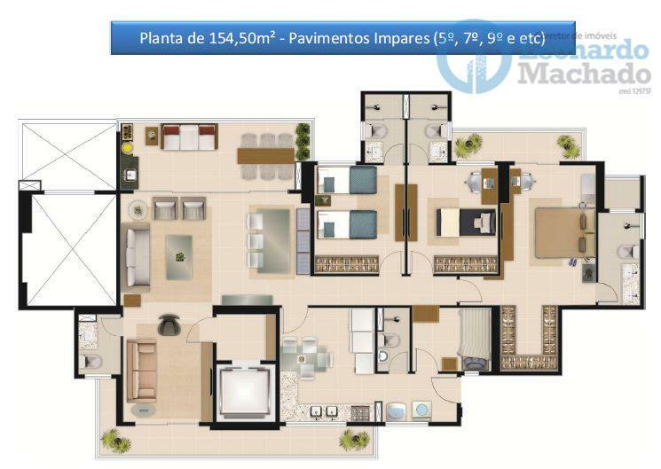 Apartamento à venda com 3 quartos, 158m² - Foto 49