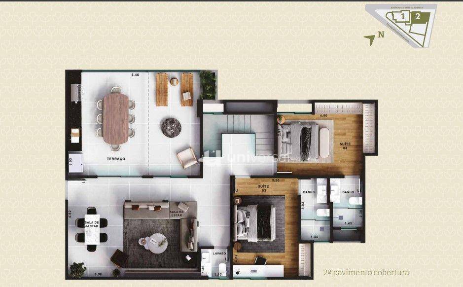 Cobertura, 4 quartos, 205 m² - Foto 4