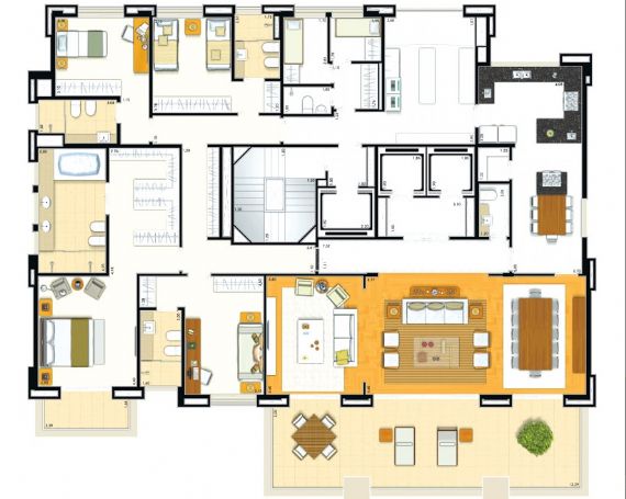 Apartamento à venda com 4 quartos, 440m² - Foto 3