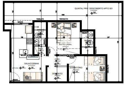 Apartamento à venda com 2 quartos, 47m² - Foto 7