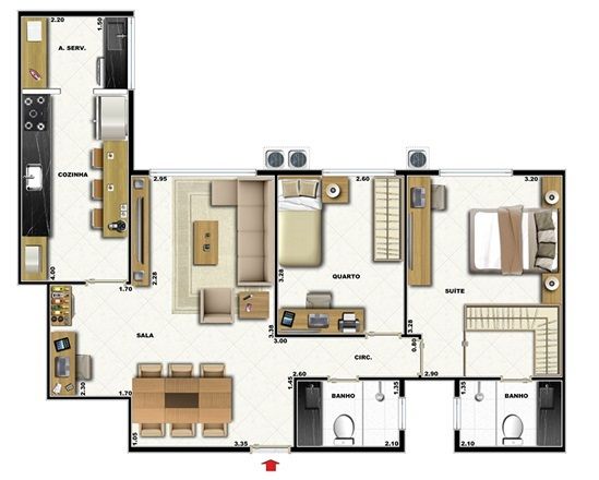 Cobertura à venda com 2 quartos, 187m² - Foto 19