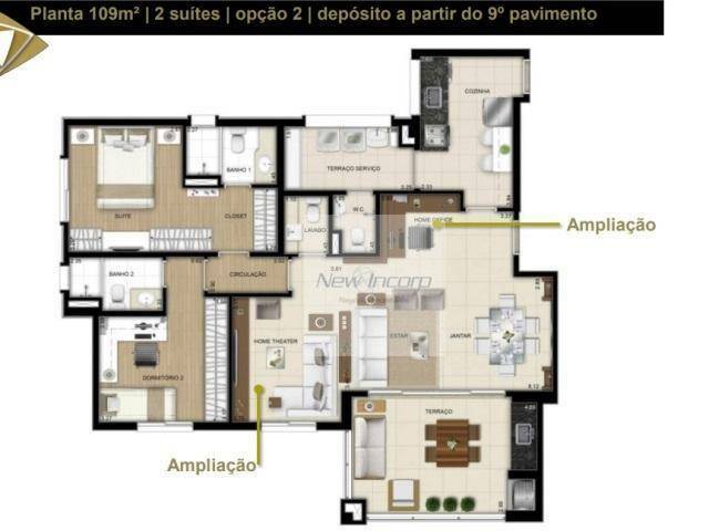 Apartamento à venda com 3 quartos, 109m² - Foto 33