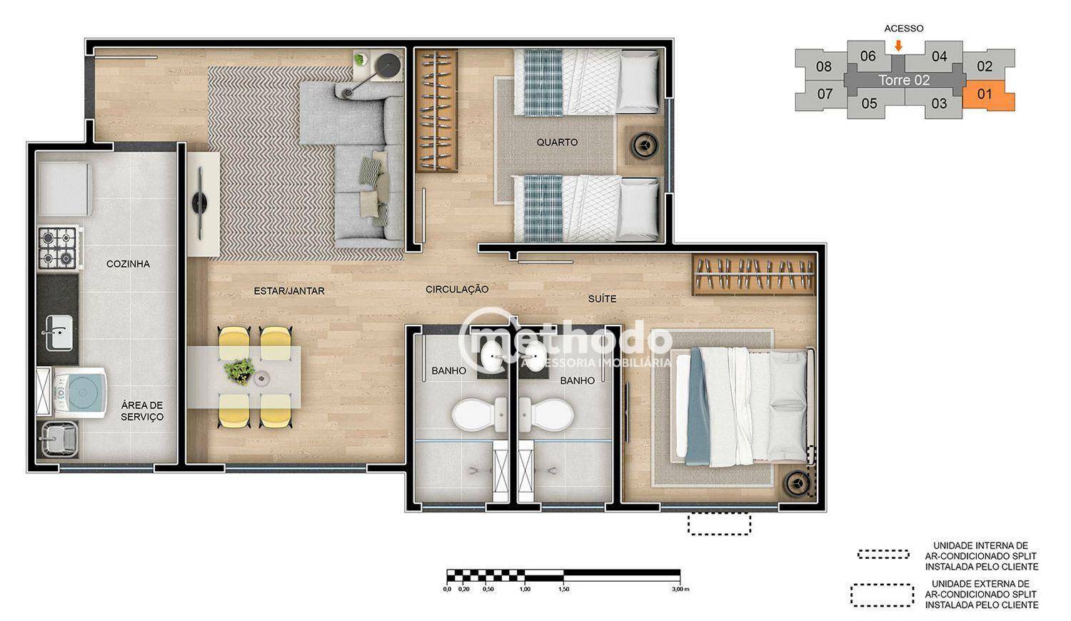 Apartamento para alugar com 2 quartos, 54m² - Foto 22