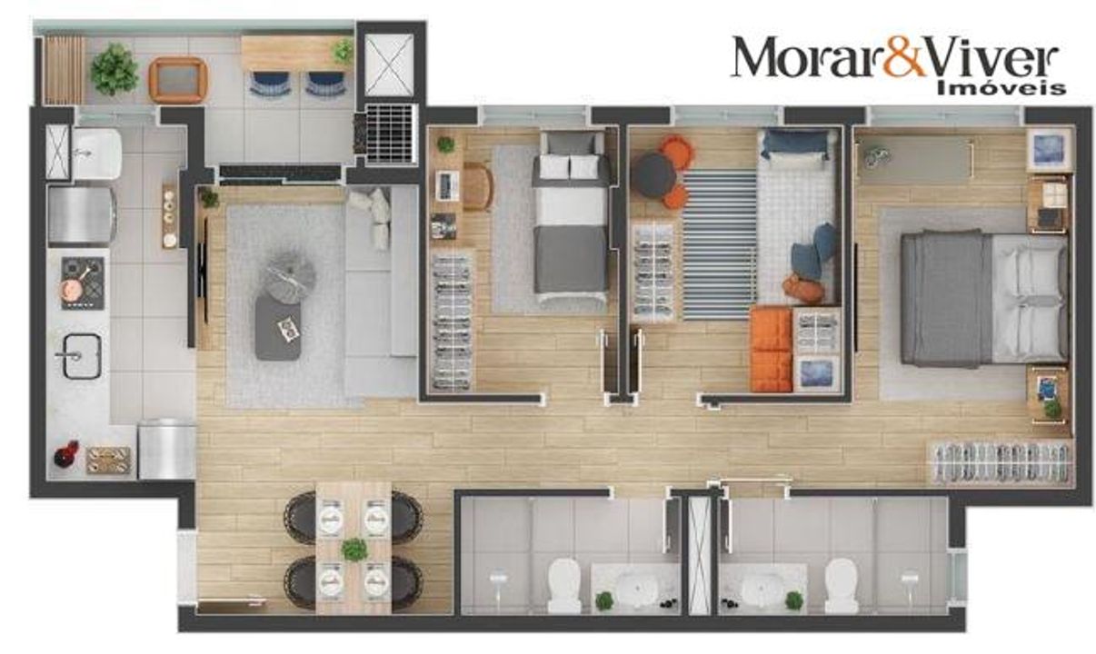 Apartamento à venda com 2 quartos, 55m² - Foto 22