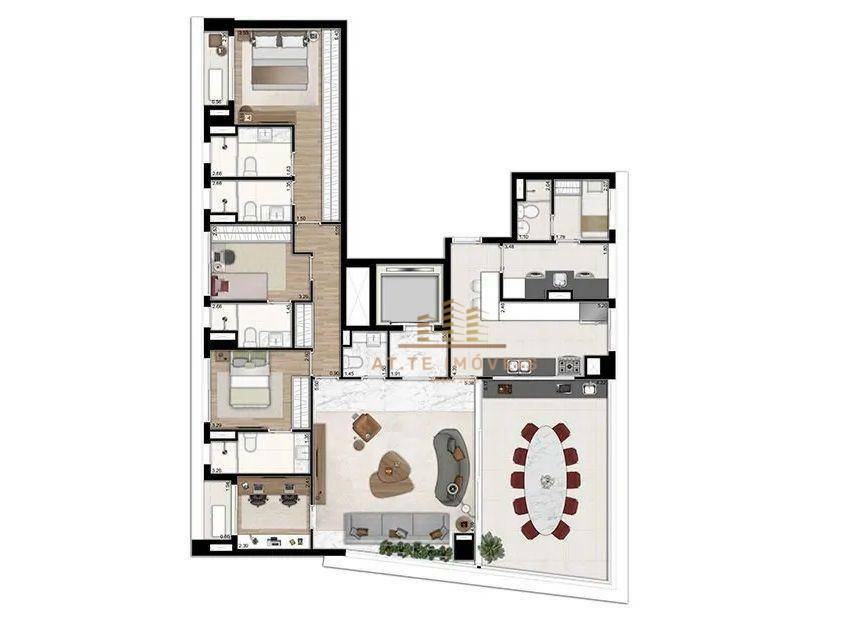 Apartamento à venda com 3 quartos, 185m² - Foto 25