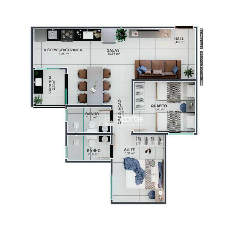 Apartamento à venda com 2 quartos, 73m² - Foto 19