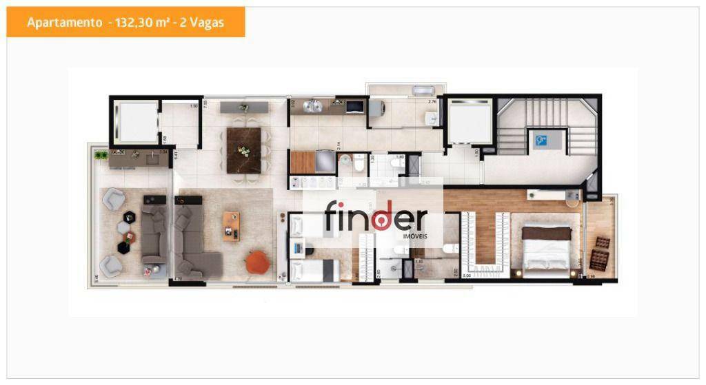 Apartamento à venda com 2 quartos, 138m² - Foto 62