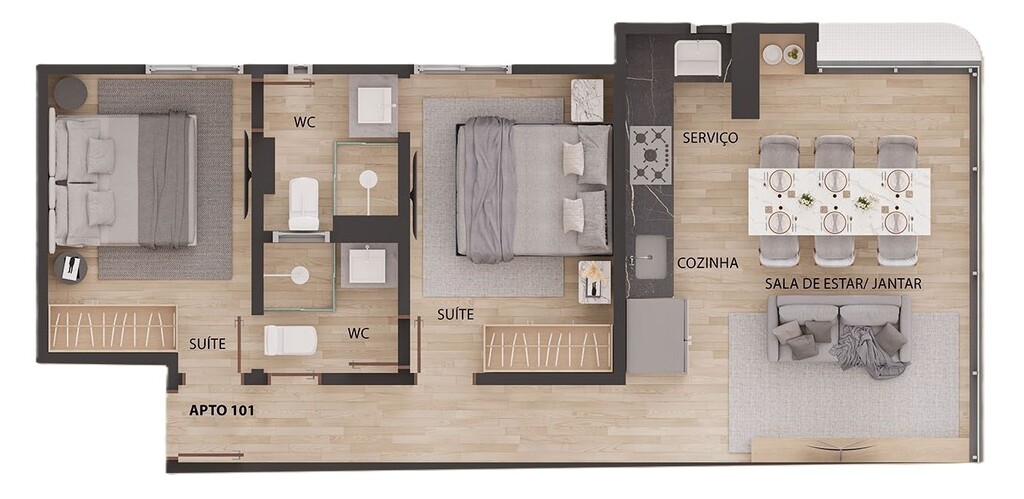 Apartamento à venda com 2 quartos, 59m² - Foto 27