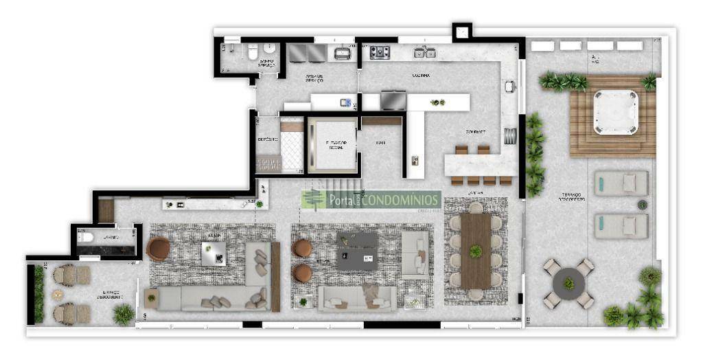 Apartamento à venda com 3 quartos, 160m² - Foto 27