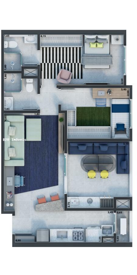 Apartamento à venda com 2 quartos, 68m² - Foto 7