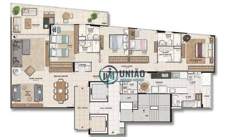 Apartamento à venda com 4 quartos, 188m² - Foto 21