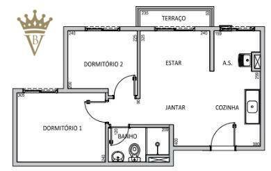 Apartamento, 2 quartos, 38 m² - Foto 2