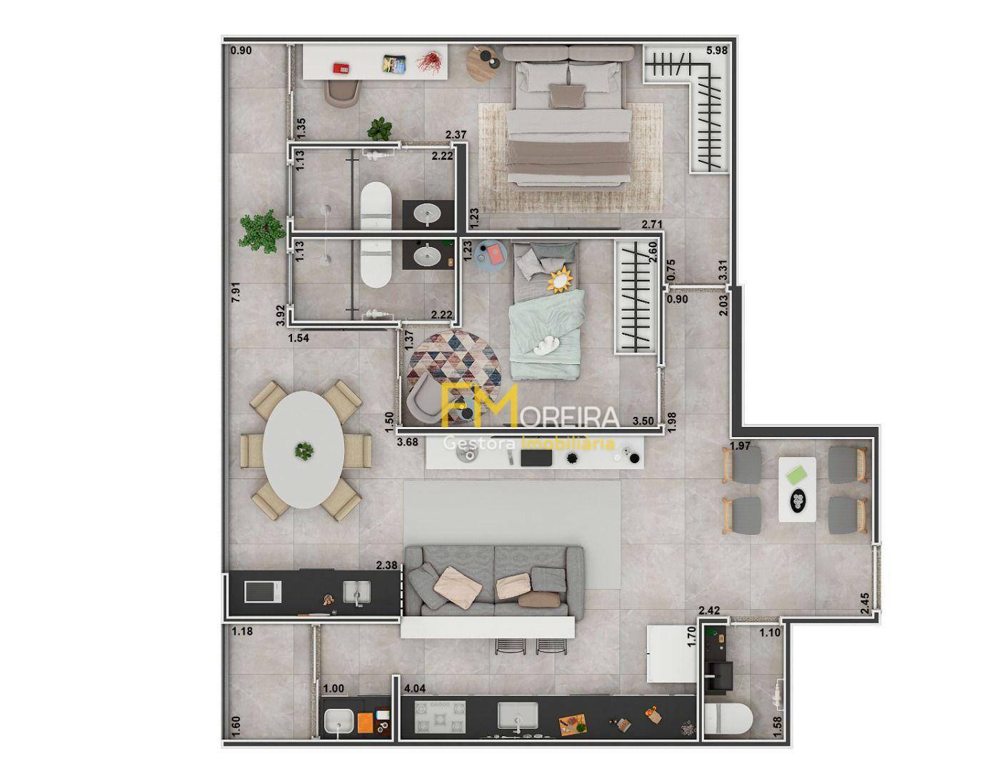 Apartamento à venda com 2 quartos, 76m² - Foto 17