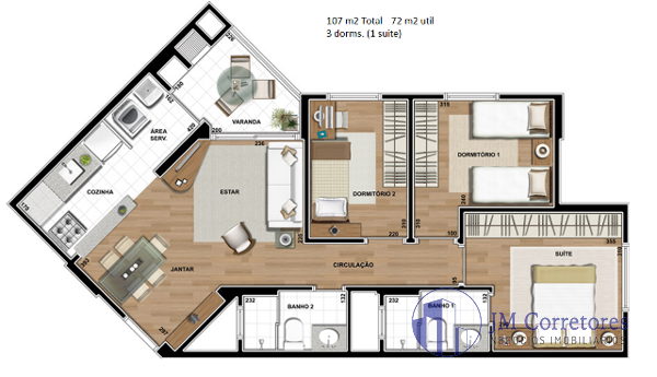 Apartamento à venda com 3 quartos, 72m² - Foto 20