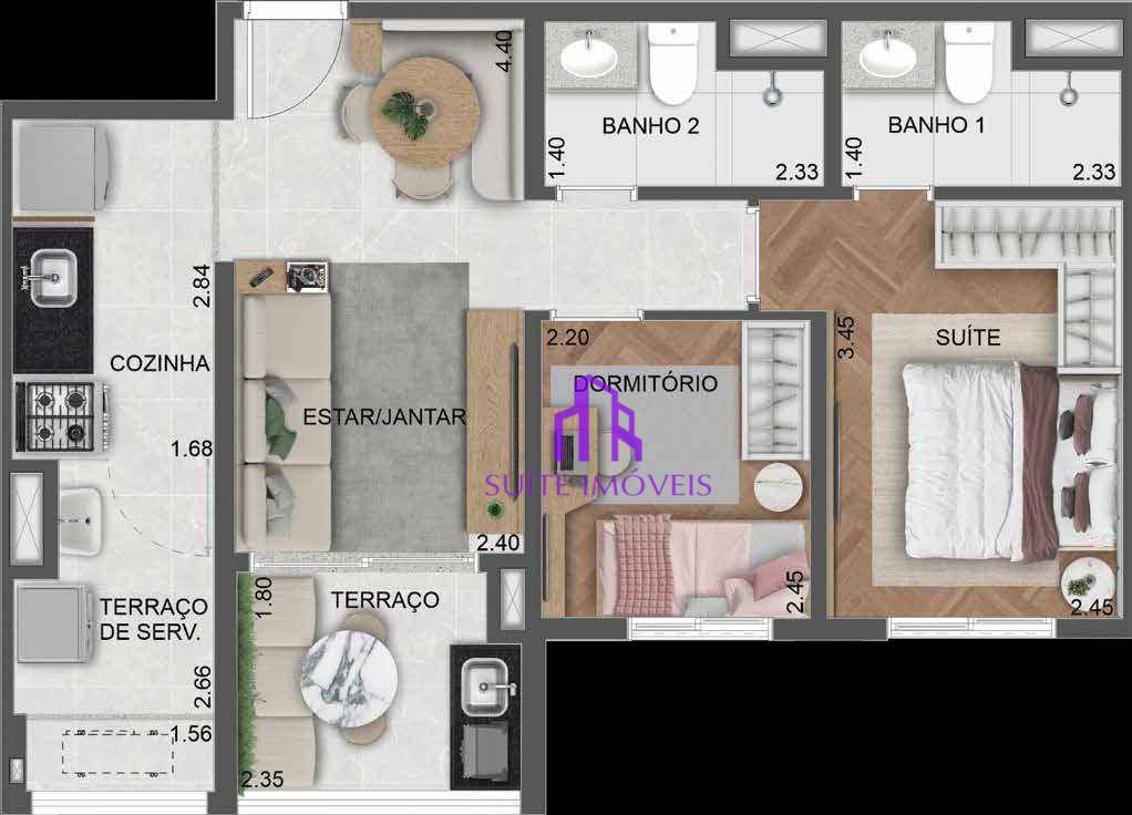 Apartamento à venda com 1 quarto, 32m² - Foto 24