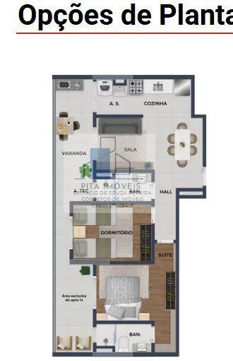 Apartamento à venda com 2 quartos, 60m² - Foto 32