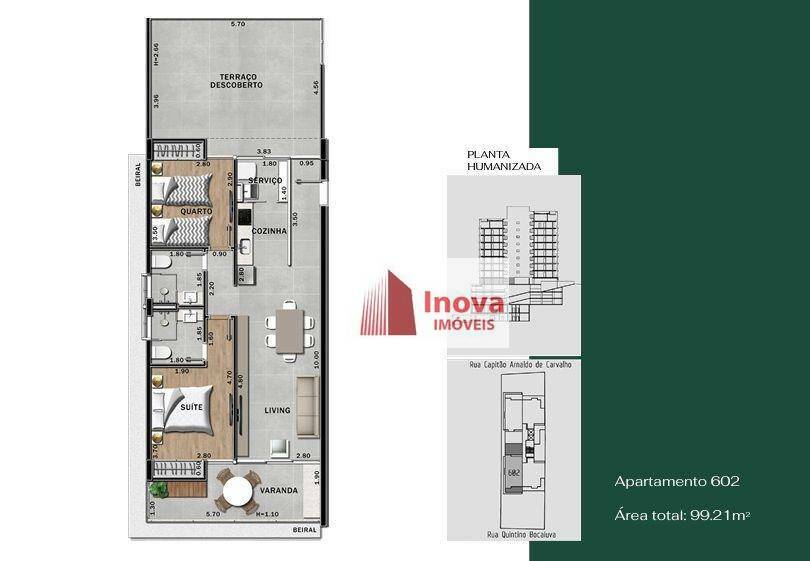 Apartamento à venda com 2 quartos, 100m² - Foto 13