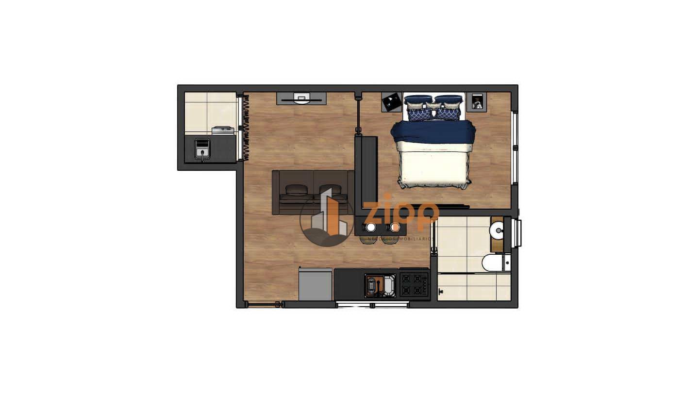 Apartamento à venda com 1 quarto, 29m² - Foto 3