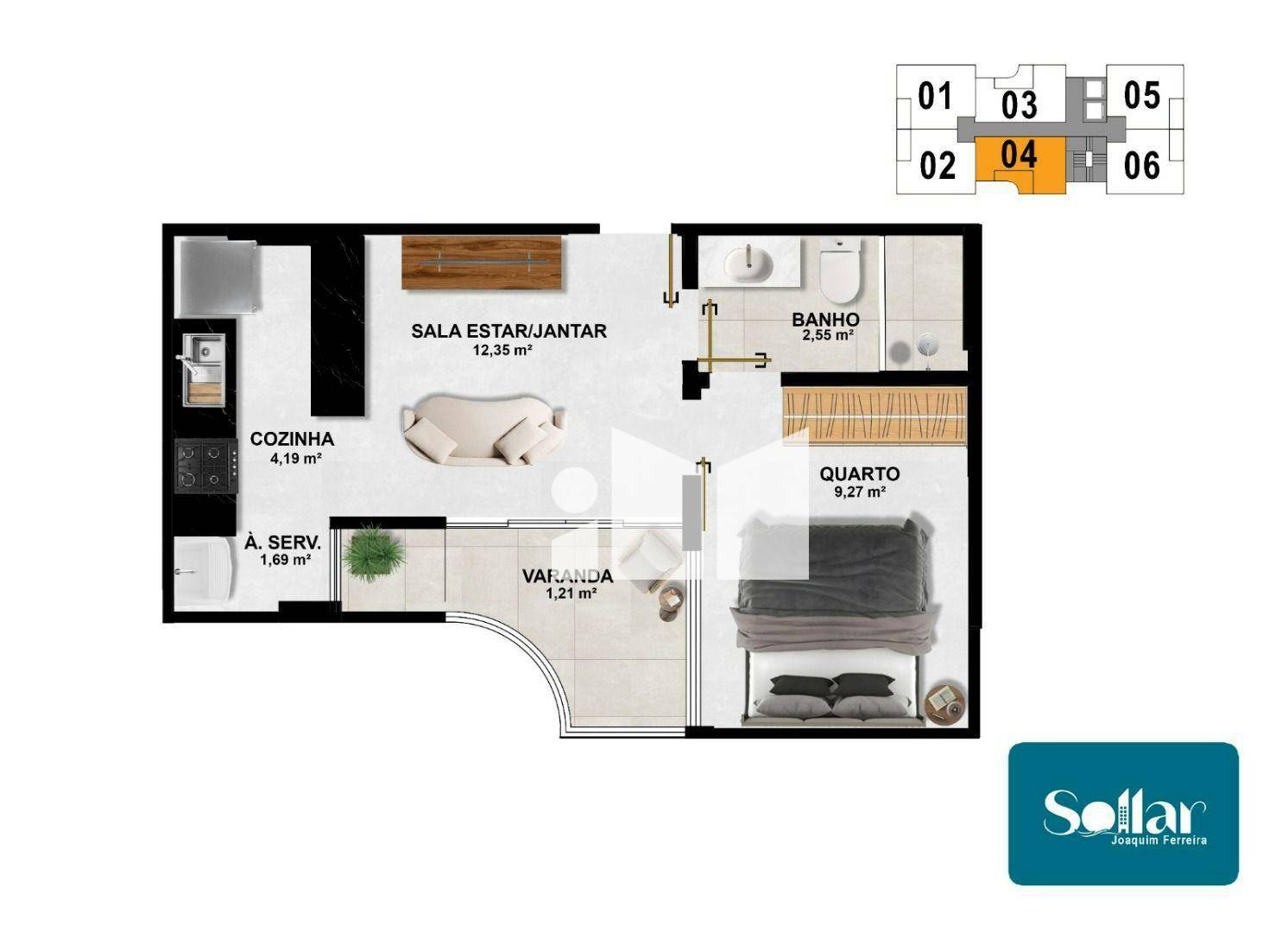 Apartamento à venda com 1 quarto, 40m² - Foto 20