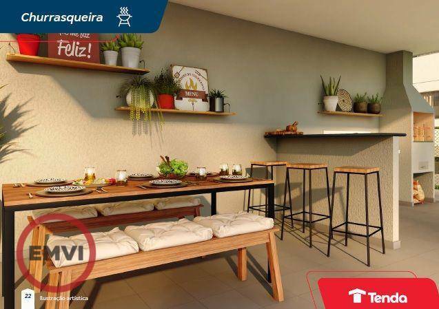 Apartamento à venda com 2 quartos, 41m² - Foto 2