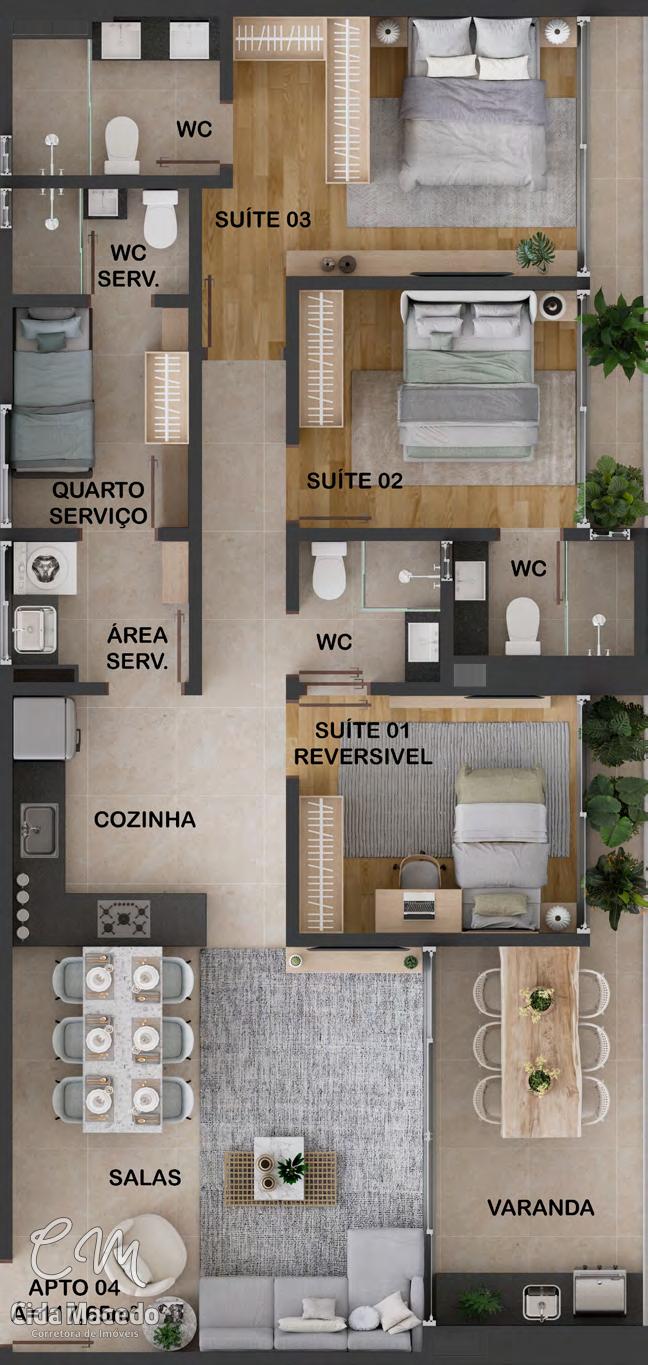 Apartamento à venda com 3 quartos, 144m² - Foto 47