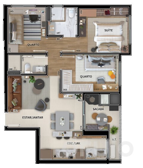 Apartamento à venda com 2 quartos, 62m² - Foto 25